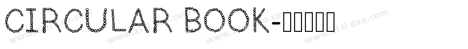 CIRCULAR BOOK字体转换